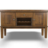 Ashley Raly Dining Sideboard Server | 56’’ | Wine Rack and 2 Cabinets | Brown BM328211