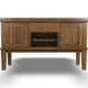 Ashley Raly Dining Sideboard Server | 56’’ | Wine Rack and 2 Cabinets | Brown BM328211