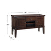 Ashley Raly Dining Sideboard Server | 56’’ | Wine Rack and 2 Cabinets | Brown BM328211