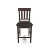 Ashley Hado Counter Height Chair Set of 2 | Brown Faux Leather | Slatted Back BM328214