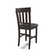 Ashley Hado Counter Height Chair Set of 2 | Brown Faux Leather | Slatted Back BM328214