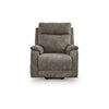 Ashley Mead Power Recliner Chair | Heat and Massage | 35’’ Gray Faux Leather BM328217