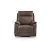 Ashley Mead Power Recliner Chair | Heat | Massage | 35’’ Brown Faux Leather BM328218