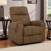 Ashley Woli Manual Rocker Recliner Chair | 39" Classic Brown Faux Leather