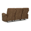 Ashley Woli Manual Recliner Sofa | 86’’ | Classic Foam | Brown Faux Leather BM328220