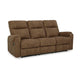 Ashley Woli Manual Recliner Sofa | 86" | Classic Foam | Brown Faux Leather