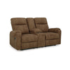 Ashley Woli Manual Recliner Loveseat | 75’’ | Classic Brown Faux Leather BM328221