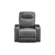 Ashley Scon Power Recliner Chair | 37’’ | LED Light | Gray Faux Leather BM328222