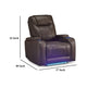 Ashley Scon Power Recliner Chair | 37’’ | LED Light | Brown Faux Leather BM328223