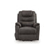 Ashley Fily Power Lift Recliner Chair | Heat Massage 40’’ Gray Faux Leather BM328226