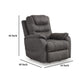 Ashley Fily Power Lift Recliner Chair | Heat Massage 40’’ Gray Faux Leather BM328226