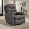 Ashley Fily Power Lift Recliner Chair | Heat Massage 40" Gray Faux Leather