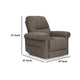 Ashley Auro Power Lift Recliner Chair | Heat Massage | Taupe Brown Polyester BM328227