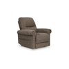 Ashley Auro Power Lift Recliner Chair | Heat Massage | Taupe Brown Polyester BM328227