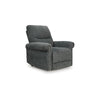 Ashley Auro Power Lift Recliner Chair | Heat | Massage | 39’’ | Gray Polyester BM328228