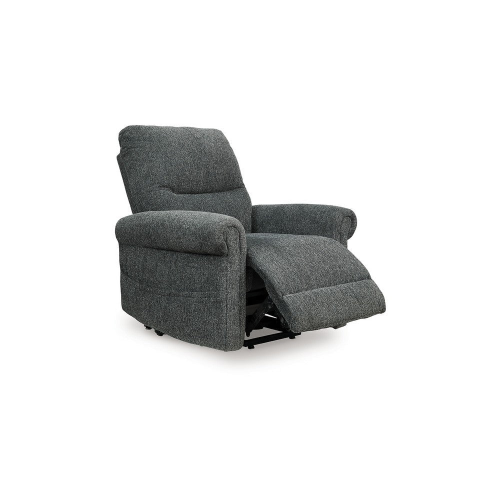 Ashley Auro Power Lift Recliner Chair | Heat | Massage | 39’’ | Gray Polyester BM328228