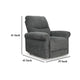 Ashley Auro Power Lift Recliner Chair | Heat | Massage | 39’’ | Gray Polyester BM328228