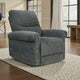 Ashley Auro Power Lift Recliner Chair | Heat | Massage | 39" | Gray Polyester