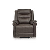 Ashley Otim Power Lift Recliner Chair | 35’’ Heat Massage | Brown Faux Leather BM328229