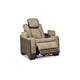 Ashley Corbin Power Recliner Chair | 39’’ Brown Faux Leather | Wireless Charge BM328231