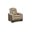 Ashley Corbin Power Recliner Chair | 39’’ Brown Faux Leather | Wireless Charge BM328231