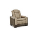 Ashley Corbin Power Recliner Chair | 39’’ Brown Faux Leather | Wireless Charge BM328231