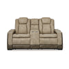 Ashley Corbin Power Reclining Loveseat | 75’’ | Brown Faux Leather | USB Port BM328232
