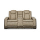 Ashley Corbin Power Reclining Loveseat | 75’’ | Brown Faux Leather | USB Port BM328232