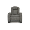 Ashley Corbin Power Recliner Chair | 39’’ Gray Faux Leather | Wireless Charge BM328233