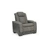 Ashley Corbin Power Recliner Chair | 39’’ Gray Faux Leather | Wireless Charge BM328233