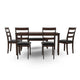 Ashley Covvi 6pc Dining Table Set | Ladder Back Chairs | Brown Wood BM328240