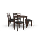Ashley Covvi 6pc Dining Table Set | Ladder Back Chairs | Brown Wood BM328240