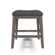 Ashley Caity Counter Height Stool Set of 2 | Gray Wood Frame | Cushioned Seat BM328241