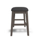 Ashley Caity Counter Height Stool Set of 2 | Gray Wood Frame | Cushioned Seat BM328241