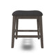 Ashley Caity Counter Height Stool Set of 2 | Gray Wood Frame | Cushioned Seat BM328241