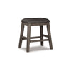 Ashley Caity Counter Height Stool Set of 2 | Gray Wood Frame | Cushioned Seat BM328241