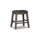 Ashley Caity Counter Height Stool Set of 2 | Gray Wood Frame | Cushioned Seat BM328241