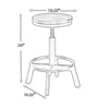 Ashley Jin Swivel Counter Height Stool Set of 2 | Dining Adjustable | Brown BM328254
