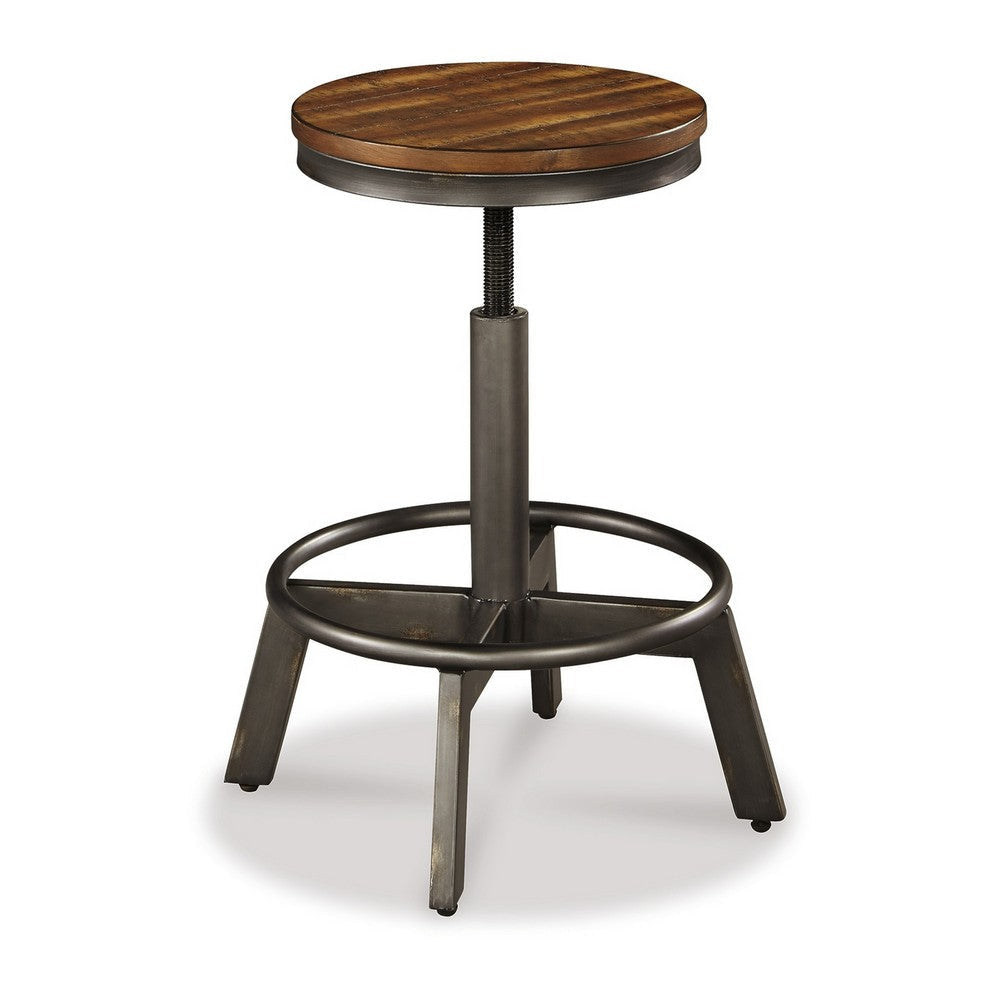 Ashley Jin Swivel Counter Height Stool Set of 2 | Dining Adjustable | Brown BM328254
