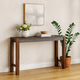 Ashley Jin Counter Height 72" Long Slim Table | Distressed Brown Wood