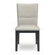 Ashley Inari Dining Side Chair Set of 2 | Black Legs Light Gray Faux Leather BM328257