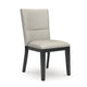 Ashley Inari Dining Side Chair Set of 2 | Black Legs Light Gray Faux Leather BM328257