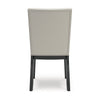 Ashley Inari Dining Side Chair Set of 2 | Black Legs Light Gray Faux Leather BM328257