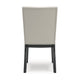 Ashley Inari Dining Side Chair Set of 2 | Black Legs Light Gray Faux Leather BM328257