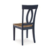 Ashley Doti Dining Side Chair Set of 2 | Open Back Contoured Seat Slate Blue BM328261