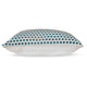 Ashley Mony Square Accent Throw Pillow | 20’’ | Teal Dots over White Cotton BM328268