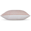 Ashley Mony Square Accent Throw Pillow | 20’’ Orange Dots over White Cotton BM328269
