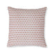 Ashley Mony Square Accent Throw Pillow | 20" Orange Dots over White Cotton