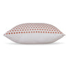 Ashley Mony Square Accent Throw Pillow | 20’’ Orange Dots over White Cotton BM328269
