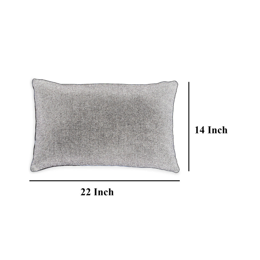 Ashley 14 x 20 Lumbar Accent Throw Pillow | Ribbed Tan Brown Cotton Polyfill BM328271
